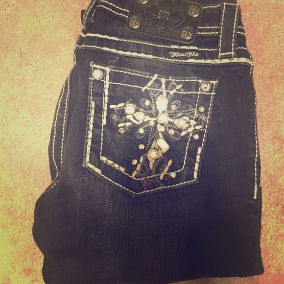 Kids Miss Me skinny Jeans size 14 black