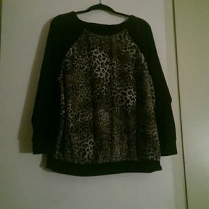 Size 2 torrid chiffon panel sweater
