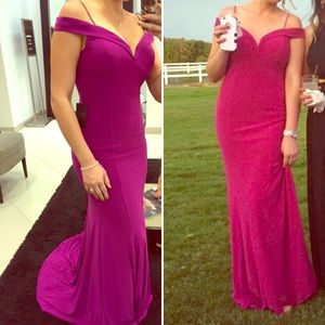 Adrianna Papell Pink Fuchsia Dress