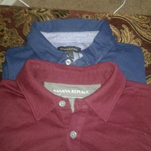 Two Banana Republic Men Polos