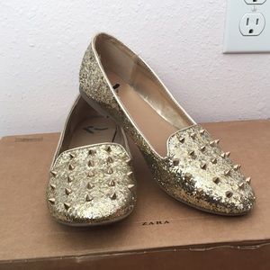 Sparkling Studded Loafers