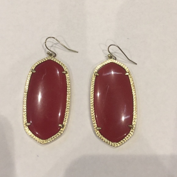 Kendra Scott Maroon Danielle Earrings