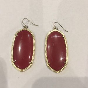 Kendra Scott Maroon Danielle Earrings
