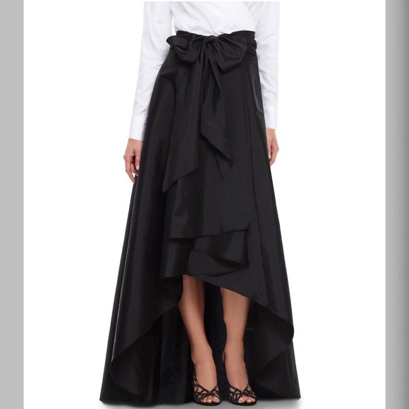 Adrianna Papell Hi-Low Taffeta Skirt