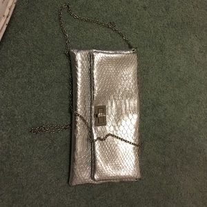 Brand new silver purse