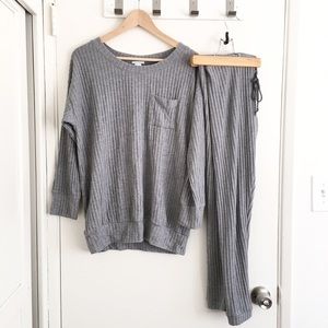 NWT Eberjey Ribbed Legging and Pullover Set