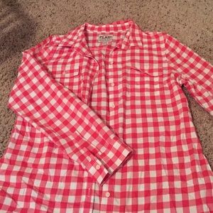 Old Navy plaid long sleeve button up