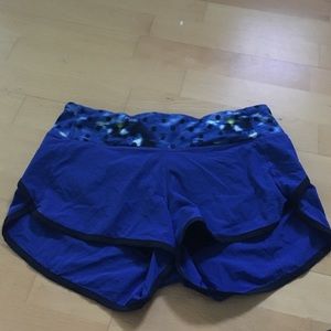 Blue Lululemon Speed Short