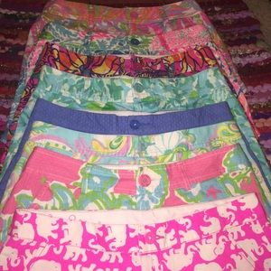8 pairs of Lilly Pulitzer shorts. All 0's one sz2