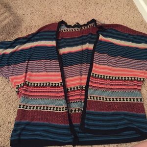 Aztec print cardigan