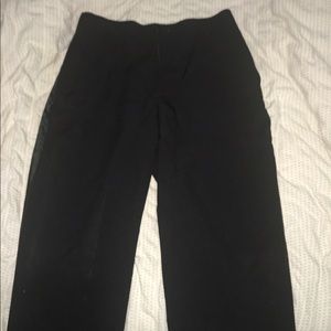 Black tuxedo women pants