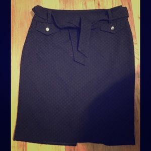 Cynthia Rowley textured skirt with tie