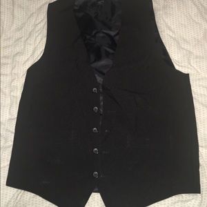 Black tux vest