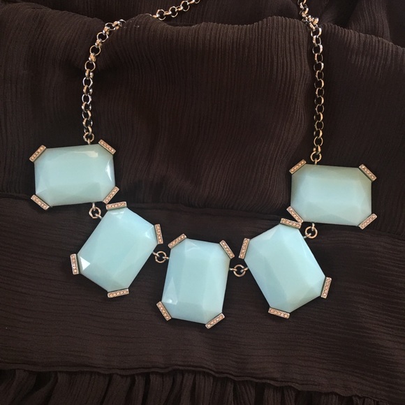 BRAND NEW Ice Blue Statement Necklace
