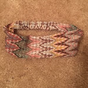 Headband; multi-colored with a hint of glitter