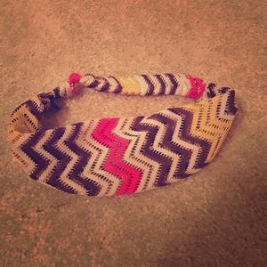 Zig zag multi-color headband