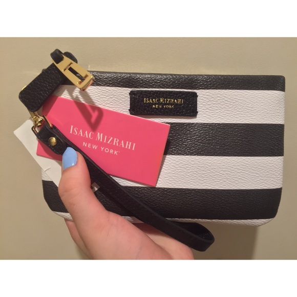 NWT Black and White Clutch/Wristlet