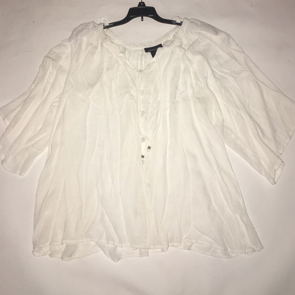 Ashley Stewart Peasant Top