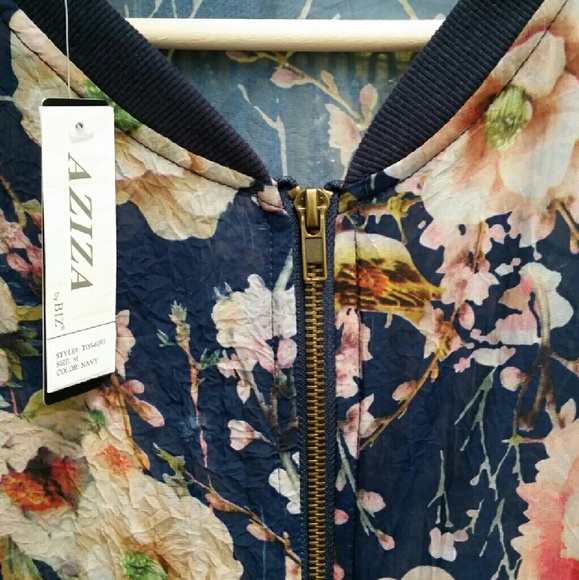 Floral bomber jacket