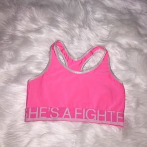 Under Armor Sports Bra (breast cancer)