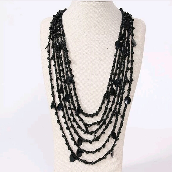 Handmade Multi-Strand Beaded Necklace