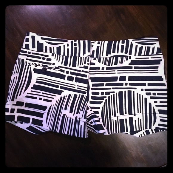 Trina Turk navy and cream shorts
