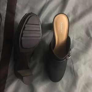 Coach heels/clogs