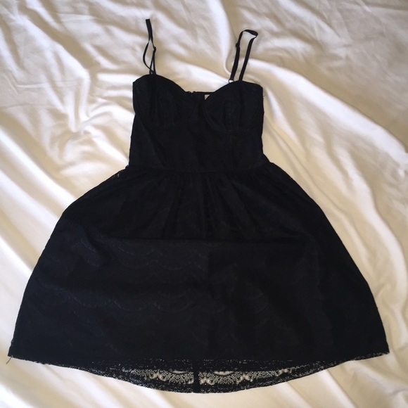 AMERICAN RAG black lace dress