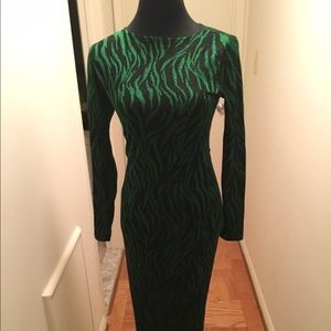 Floor length semi sheer polyester dress. Worn once