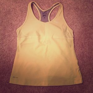Nike dri-fit neon yellow tank
