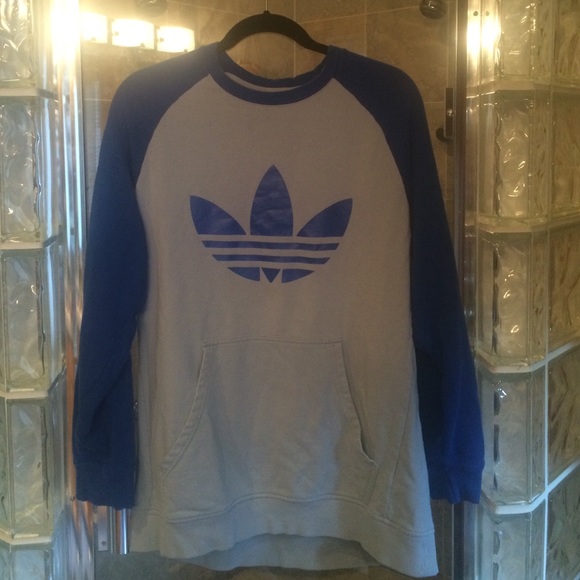 Blue & Grey adidas crewneck