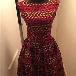 Ankara (printed cotton) Dress