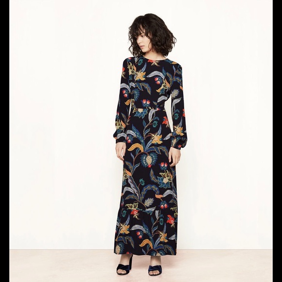 Maje Dresses & Skirts - 2016 MAJE Rousseau baroque-print crepe long dress