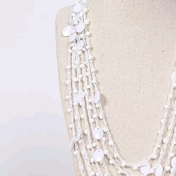 Handmade Multi-Strand Beaded Necklace - Picture 3 of 3