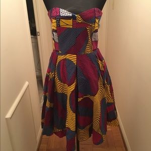 Ankara (printed cotton) dress