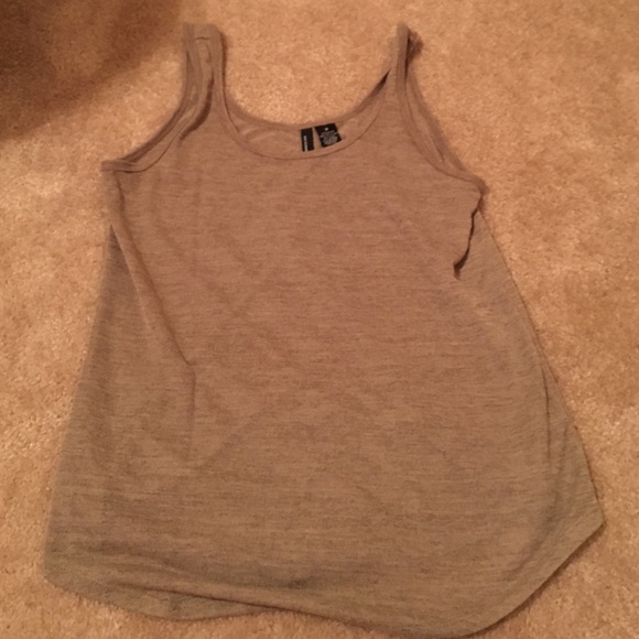 Olive green button backed tank