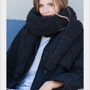 Emerson Fry Big Knit Scarf in Iron