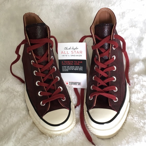 ❗️LAST PAIR(6)❗️ Converse All ⭐️ Leather High Tops - Picture 2 of 4