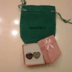 Return to Tiffany mini heart tag earrings