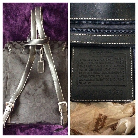 Coach Signature Backpack - Picture 2 of 8