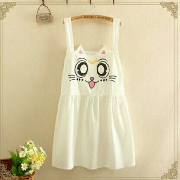 Sailor Moon lolita Artemis embroidered cat dress