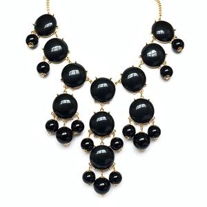 Black J. Crew Bubble Necklace
