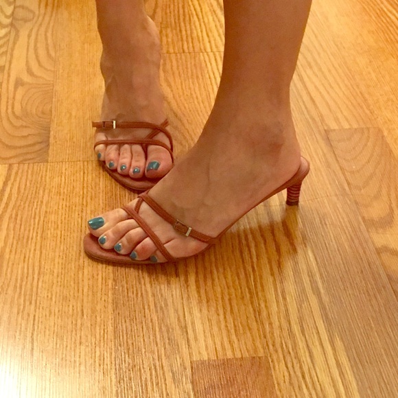 Sergio Rossi dusty pink suede sandals