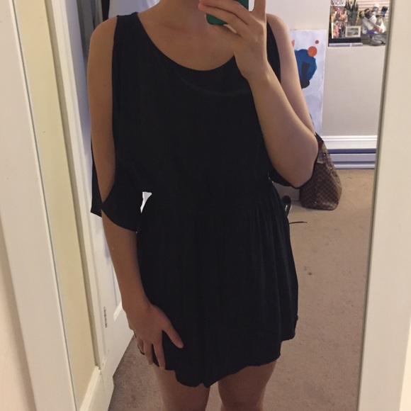 Black Open Arm Dress