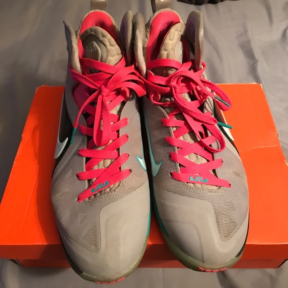 Nike Lebron IX Elite "South Beach" size 10 - Picture 2 of 4