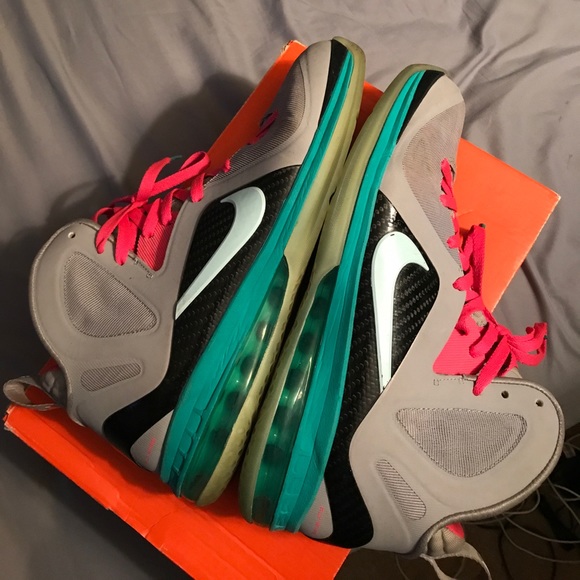 Nike Lebron IX Elite "South Beach" size 10 - Picture 3 of 4