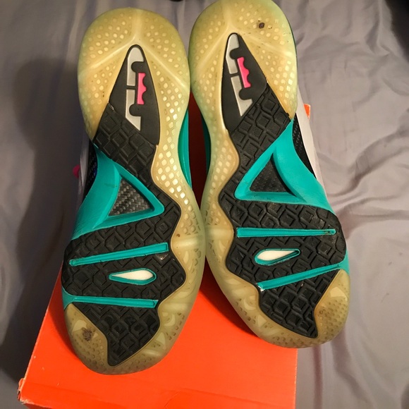 Nike Lebron IX Elite "South Beach" size 10 - Picture 4 of 4