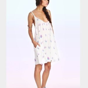 White Crystal Shirred Babydoll