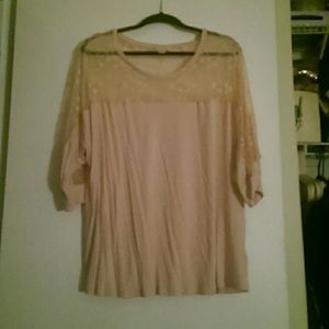 2X forever 21+ lacey blouse