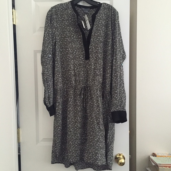 NWT: Vince Silk Tie Waist Dress - Picture 1 of 4